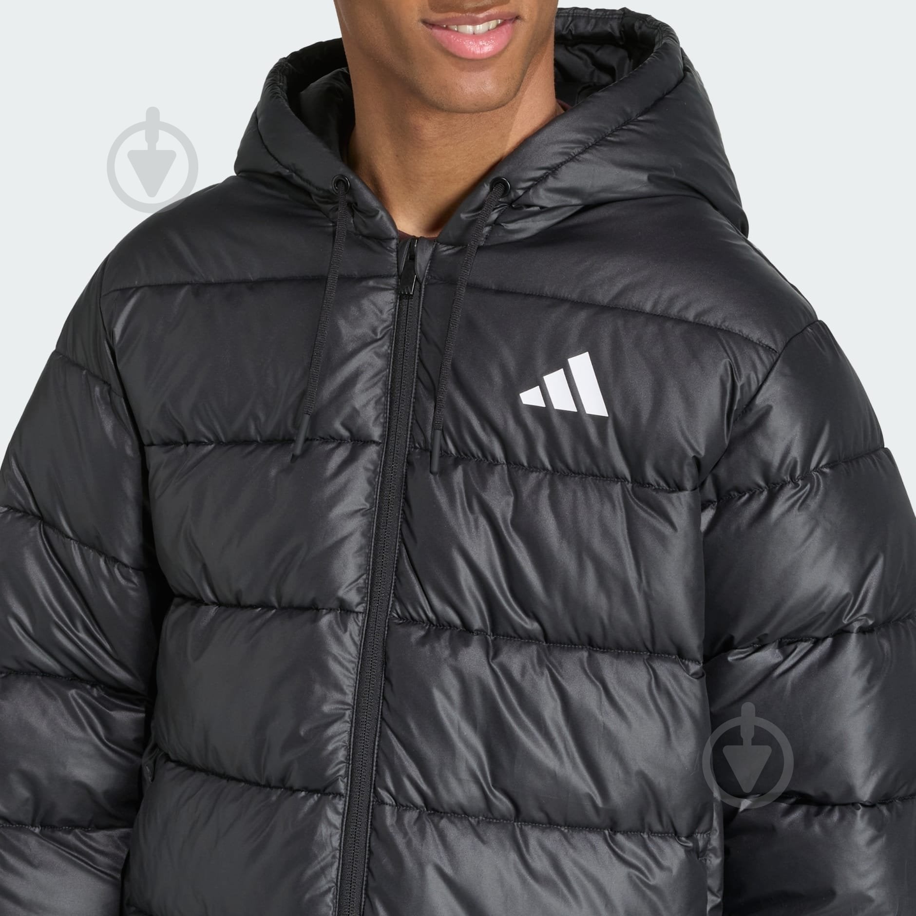 Пуховик чоловічий зимовий Adidas Ess Sd Puf Hd J JX7787 р.L чорний - фото 4