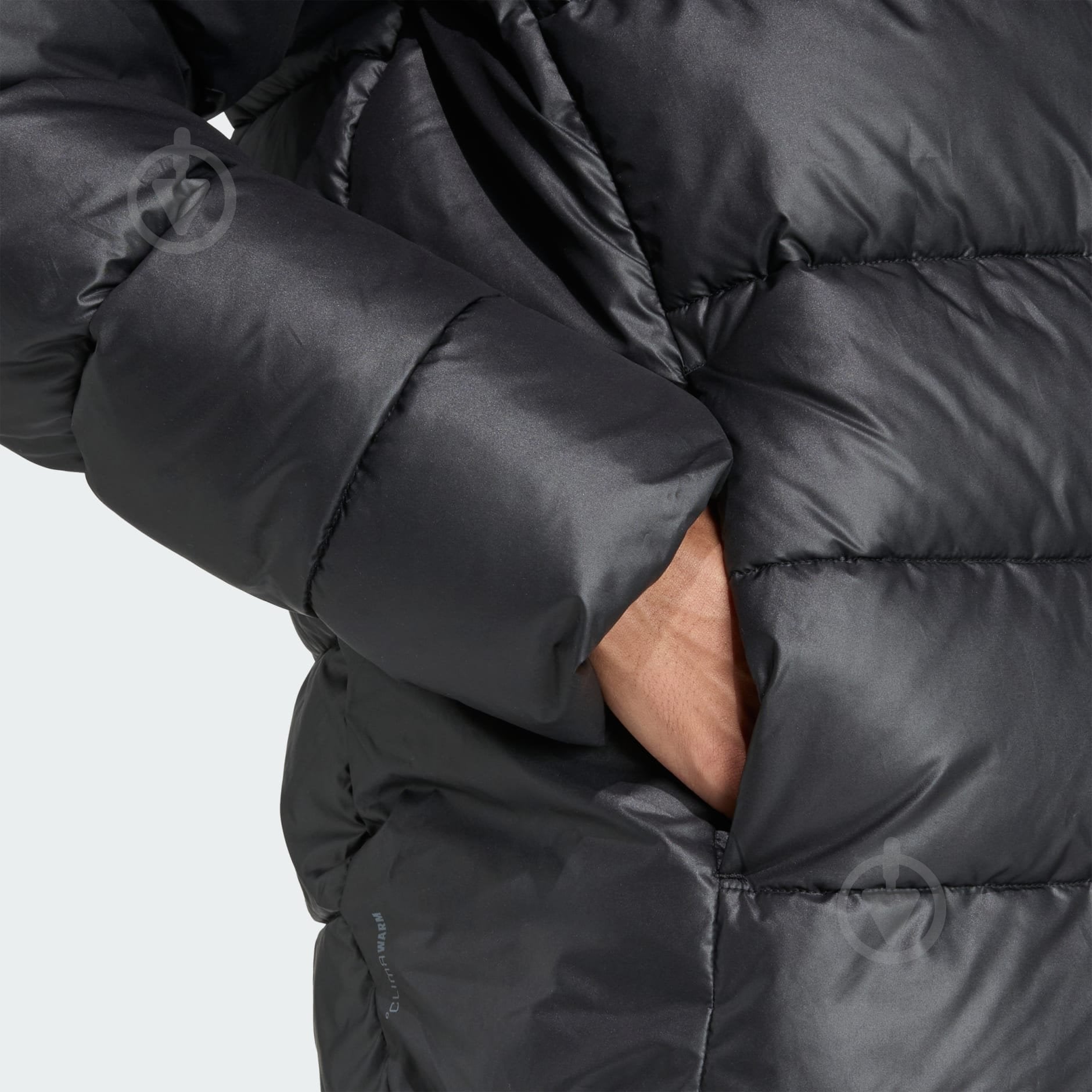 Пуховик чоловічий зимовий Adidas Ess Sd Puf Hd J JX7787 р.L чорний - фото 5
