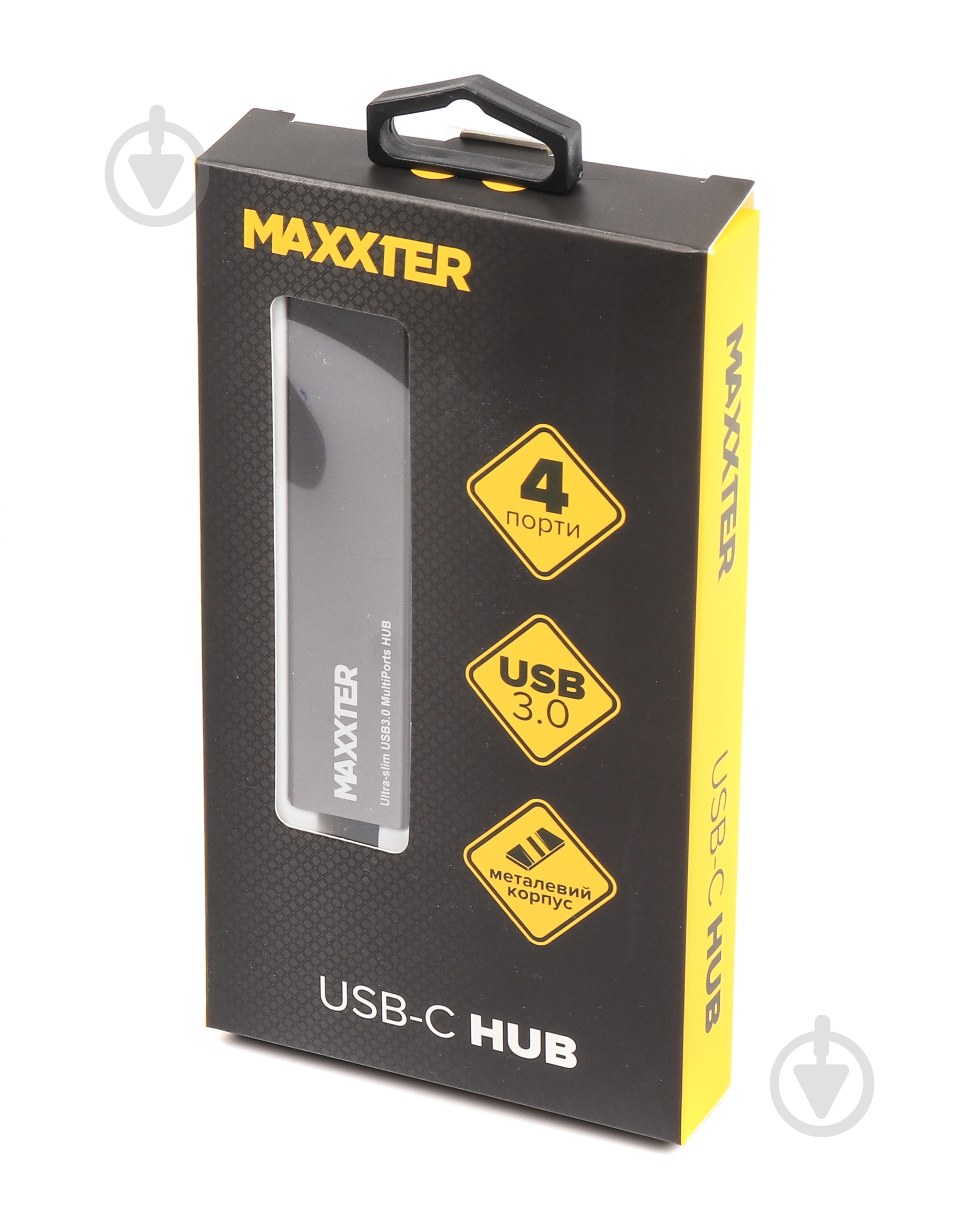 USB-хаб Maxxter HU3C-4P-02 USB 3.0 Type-C на 4 порта - фото 3