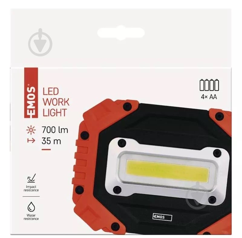 Фонарь прожекторный Emos LED P4113 700Lm 4xAA 700 Lm черно-оранжевый P4113 - фото 12