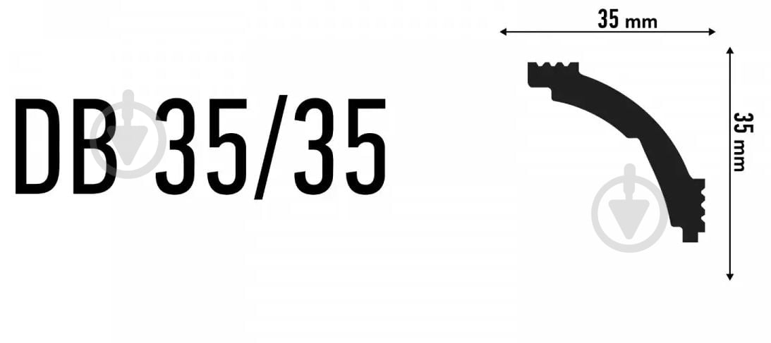 Потолочный плинтус PNP Decor DB 2000x35x35 мм - фото 2 Потолочный плинтус PNP Decor DB 2000x35x35 мм - фото 2