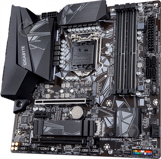 Материнская плата Gigabyte Z490M GAMING X (Socket 1200, Intel Z490, mirco ATX) - фото 4 Материнская плата Gigabyte Z490M GAMING X (Socket 1200, Intel Z490, mirco ATX) - фото 4