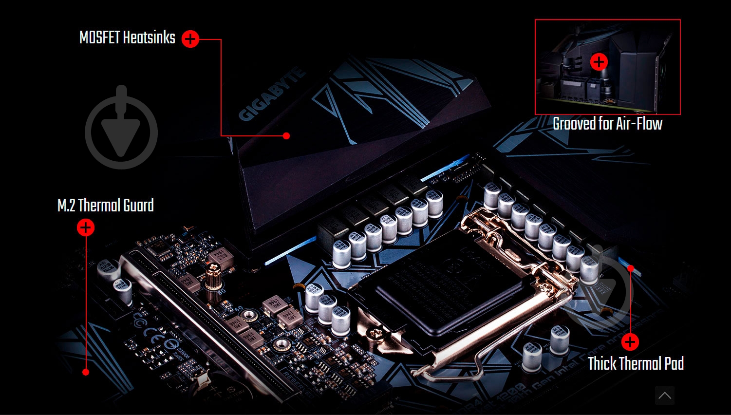 Материнская плата Gigabyte Z490M GAMING X (Socket 1200, Intel Z490, mirco ATX) - фото 10 Материнская плата Gigabyte Z490M GAMING X (Socket 1200, Intel Z490, mirco ATX) - фото 10