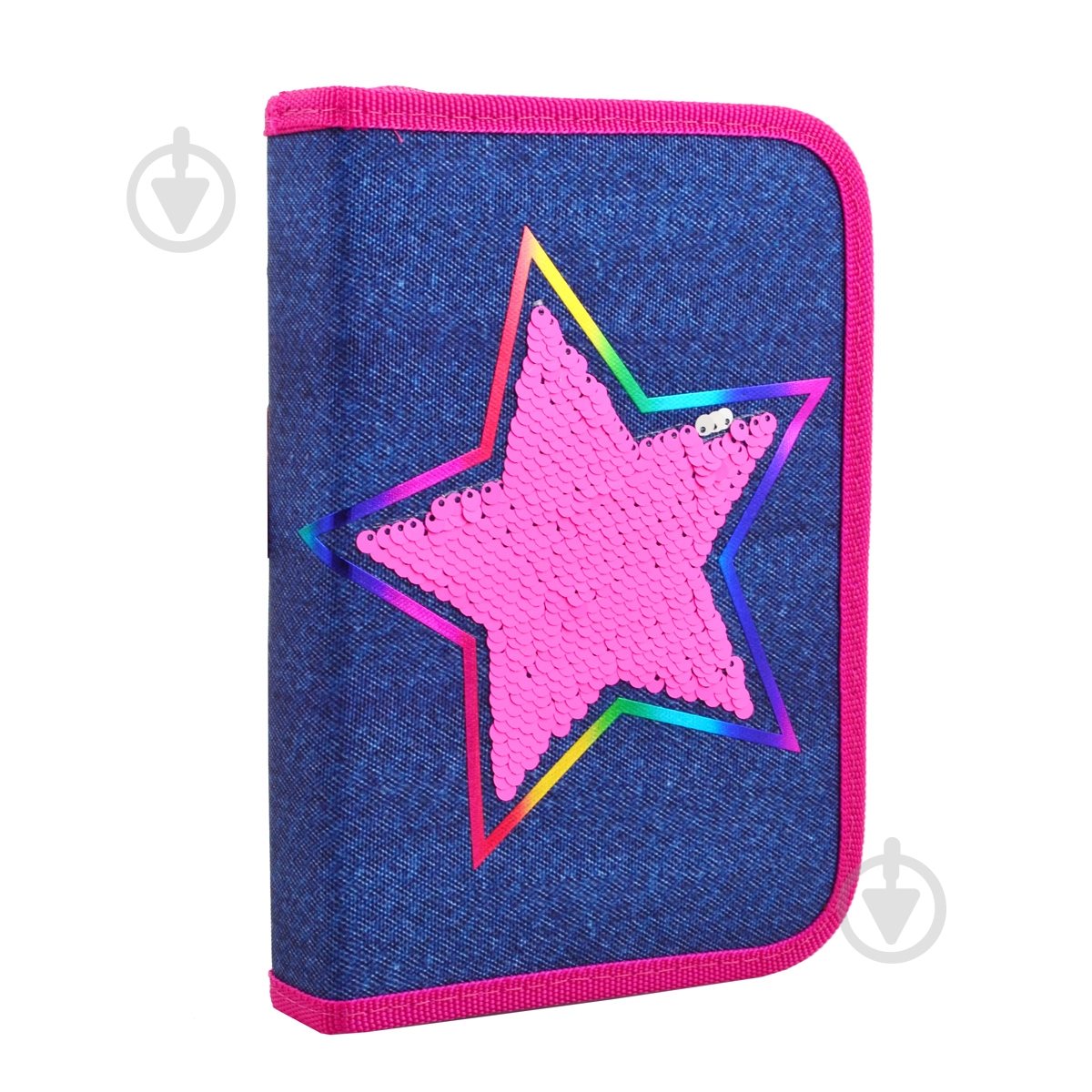 Пенал одинарный без клапана HP-02 Starlight YES синий - фото 1 Пенал одинарный без клапана HP-02 Starlight YES синий - фото 1