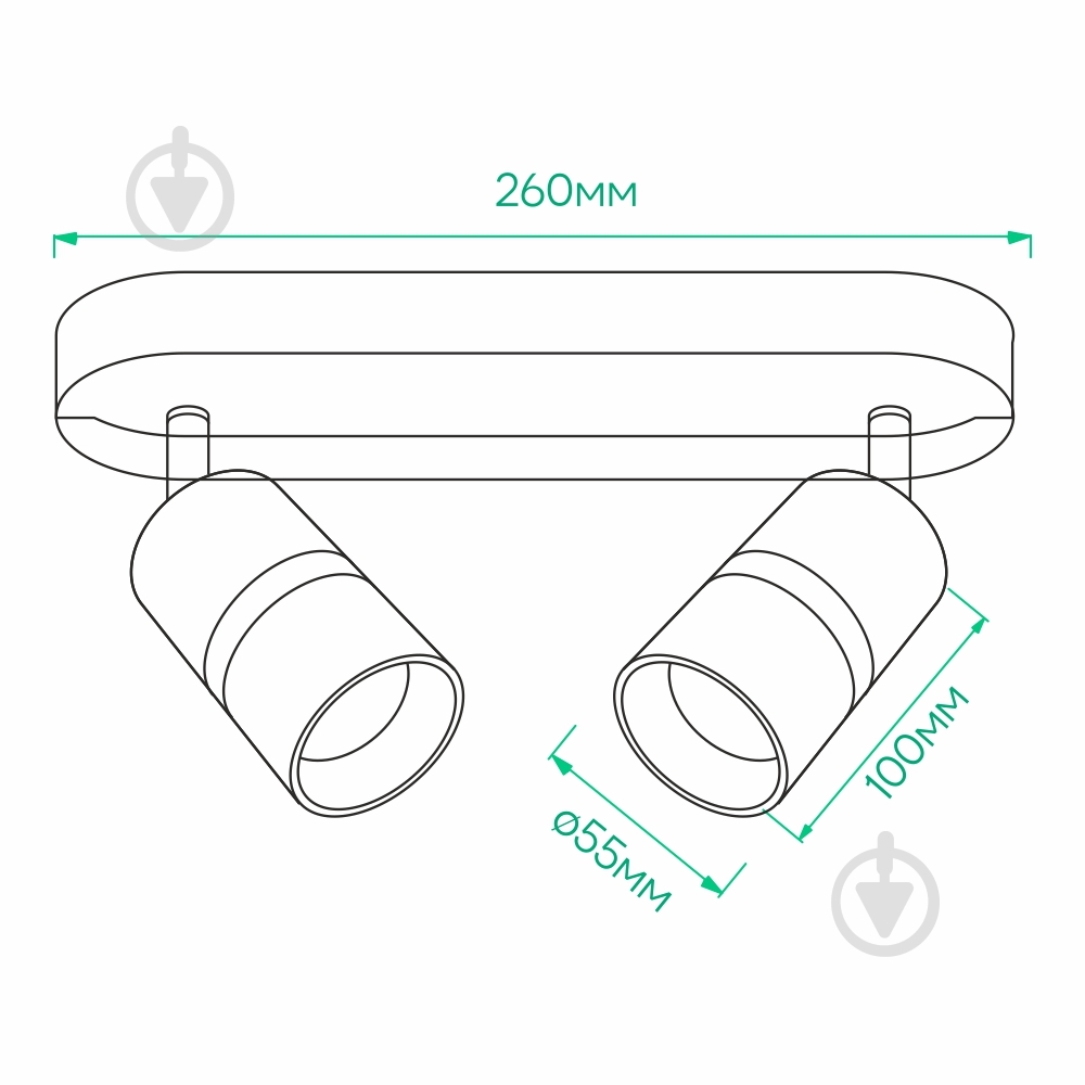 Светильник накладной поворотный ARDERO 2xGU10 черный/хром ML312-2 b - фото 3 Светильник накладной поворотный ARDERO 2xGU10 черный/хром ML312-2 b - фото 3