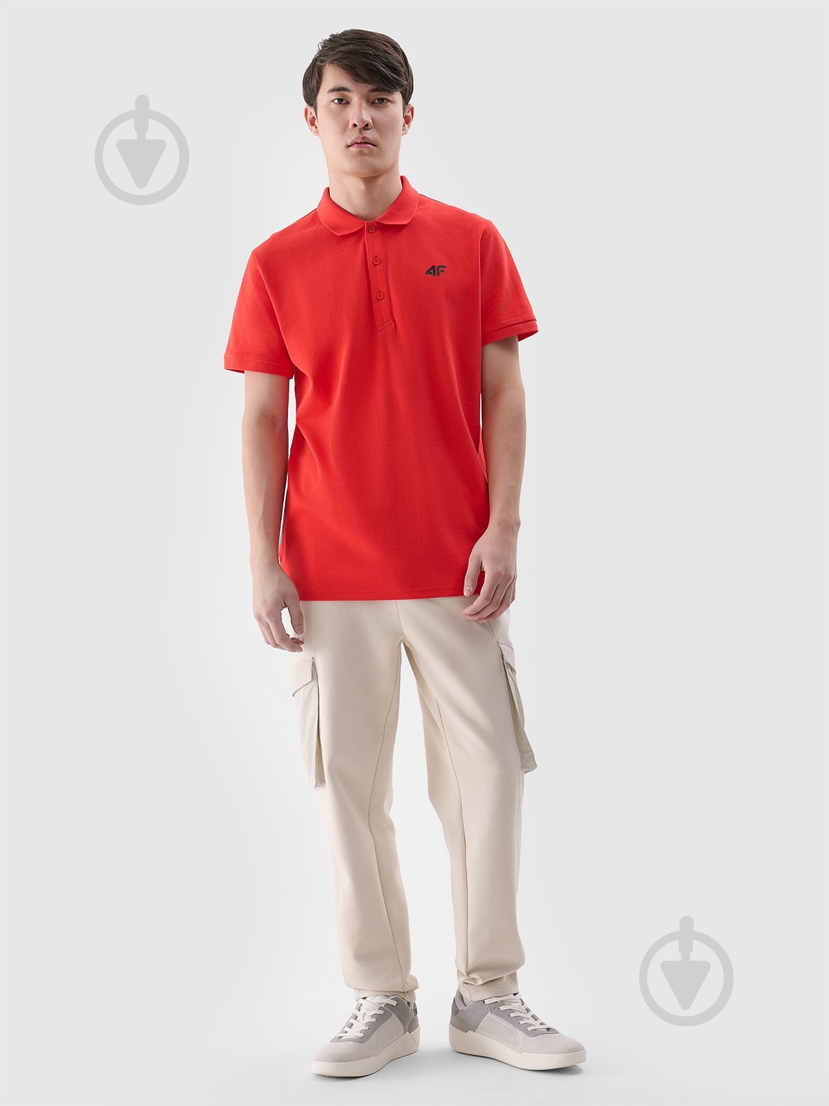 Поло 4F р.L красный - фото 2