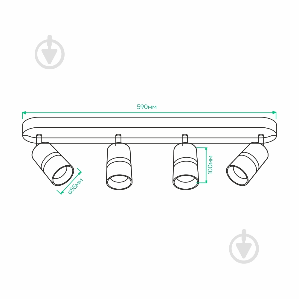 Світильник накладний поворотний ARDERO 4xGU10 білий/золото ML312-4 w - фото 3 Світильник накладний поворотний ARDERO 4xGU10 білий/золото ML312-4 w - фото 3