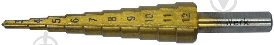 Сверло ступенчатое Werk 3-12 мм 1 шт. 88826 - фото 1