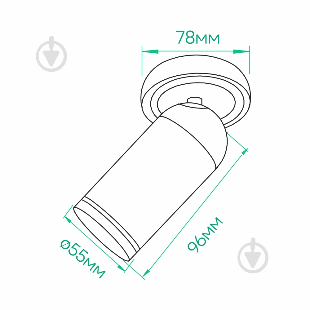 Светильник накладной поворотный ARDERO G5.3 черный ML316 b - фото 3 Светильник накладной поворотный ARDERO G5.3 черный ML316 b - фото 3