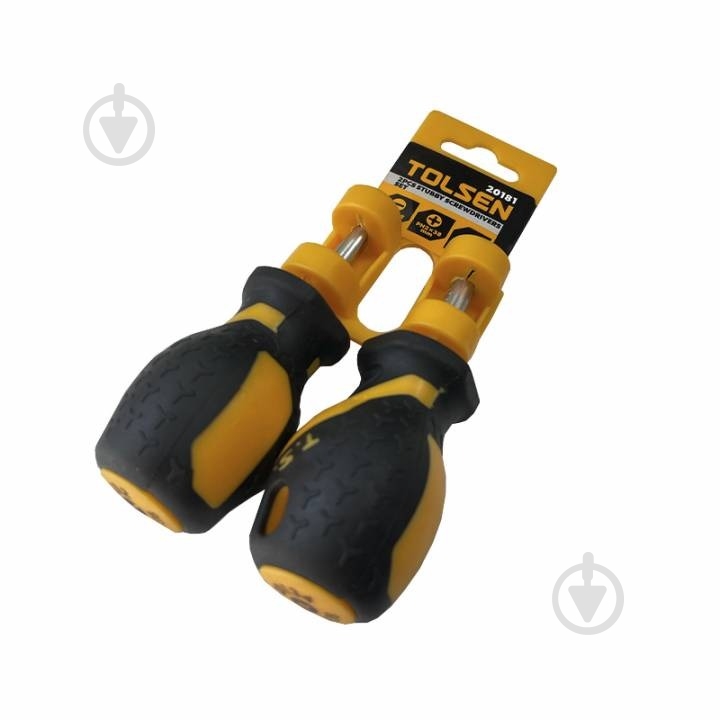 Отвертка Tolsen Stubby 2 шт. 20181 - фото 2 Отвертка Tolsen Stubby 2 шт. 20181 - фото 2