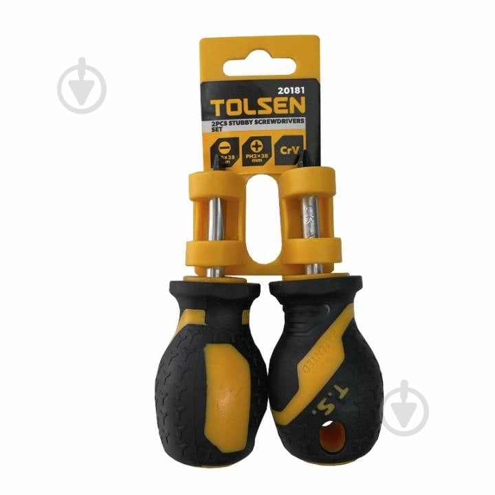 Отвертка Tolsen Stubby 2 шт. 20181 - фото 1 Отвертка Tolsen Stubby 2 шт. 20181 - фото 1