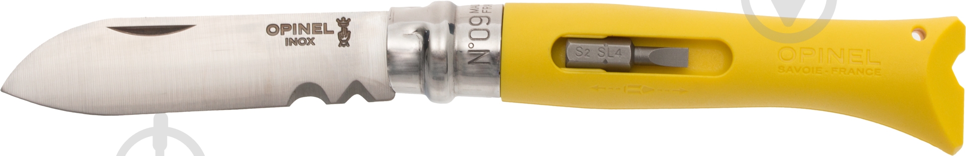 Нож Opinel №9 Diy желтый 204.63.47 - фото 1