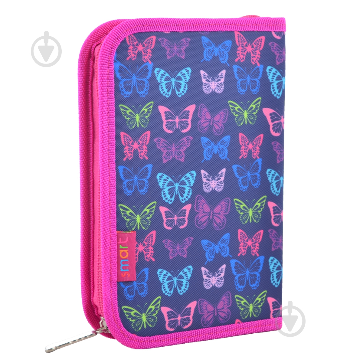 Пенал одинарный с клапаном Butterfly Smart синий - фото 3 Пенал одинарный с клапаном Butterfly Smart синий - фото 3
