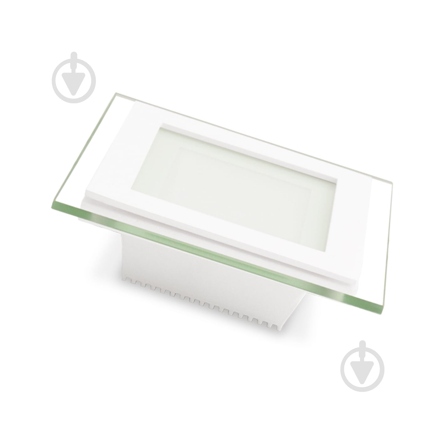 Светильник светодиодный Eurolamp Glass Downlight квадратный 6 Вт 3000 К белый - фото 1 Светильник светодиодный Eurolamp Glass Downlight квадратный 6 Вт 3000 К белый - фото 1