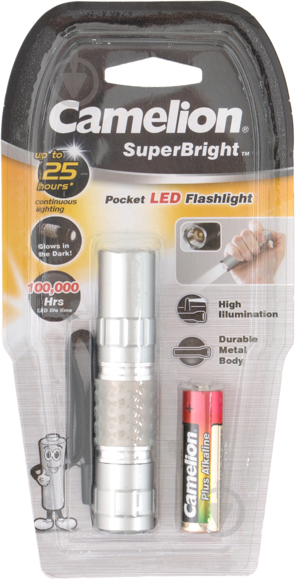 Фонарь Camelion T5012-LR6BP зеленый - фото 3