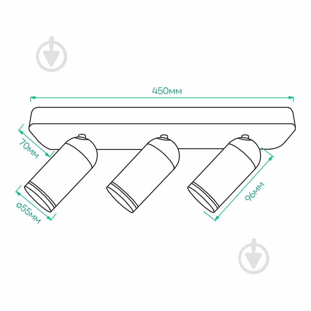 Светильник накладной поворотный ARDERO G5.3 черный ML316-3 b - фото 3 Светильник накладной поворотный ARDERO G5.3 черный ML316-3 b - фото 3
