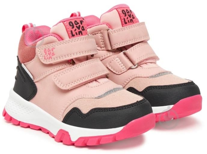 Черевики для дівчаток GARVALIN 251355 р.24 рожевий із чорним - фото 1 Черевики для дівчаток GARVALIN 251355 р.24 рожевий із чорним - фото 1