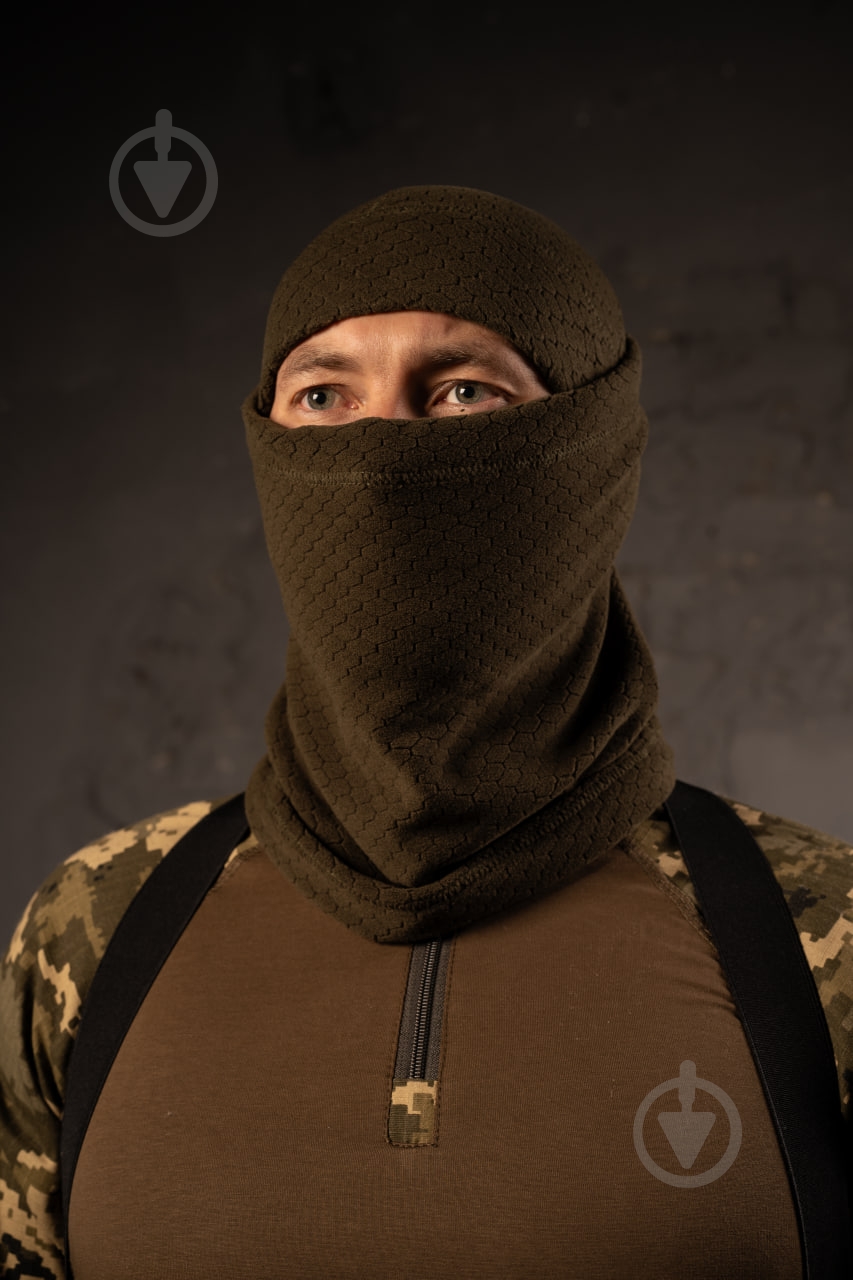 Бафф LOGOS-Tac тактический из флиса "Соты" 03-02-00-0006 р.one size хаки - фото 1