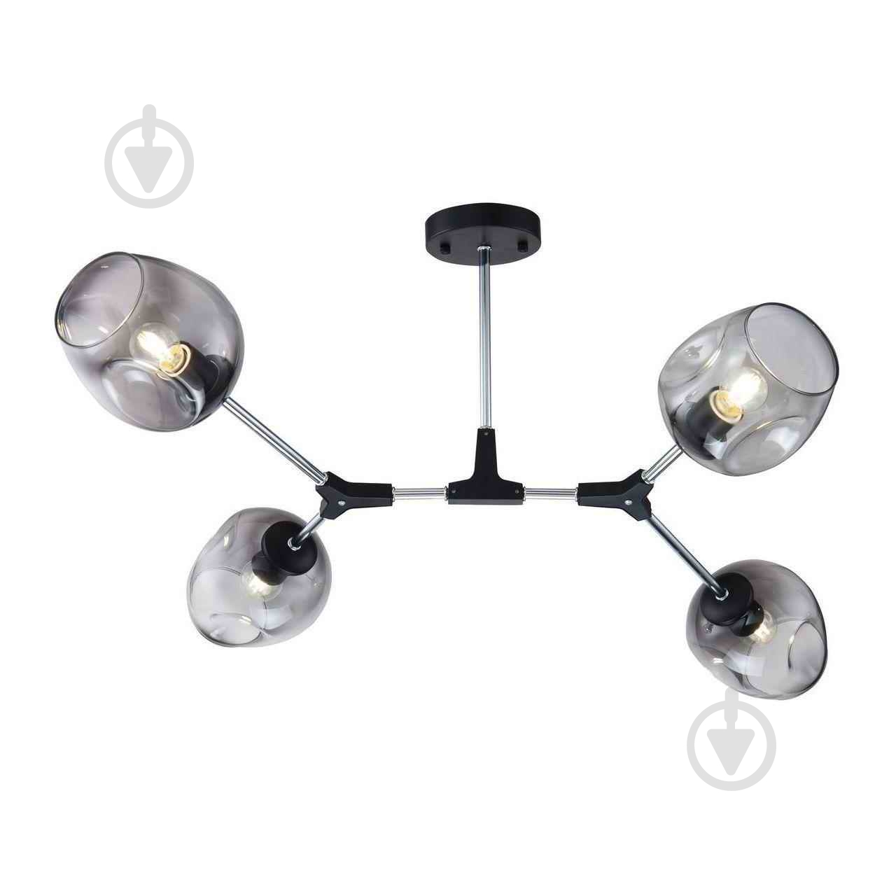 Люстра подвесная Blitz 5871-44 4x40 Вт E27 хром/серый - фото 1