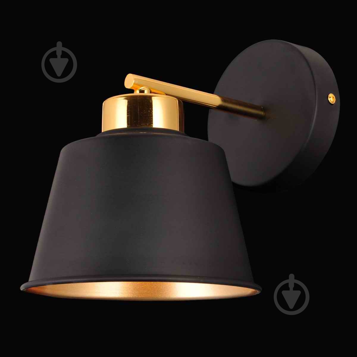 Бра Blitz 5892-11 1x40 Вт E27 черный/золото - фото 1 Бра Blitz 5892-11 1x40 Вт E27 черный/золото - фото 1