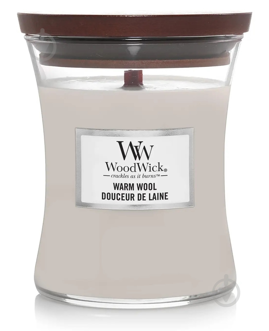 Свічка ароматична Woodwick Medium Warm Wool (Тепла Шерсть) 275г - фото 1 Свічка ароматична Woodwick Medium Warm Wool (Тепла Шерсть) 275г - фото 1