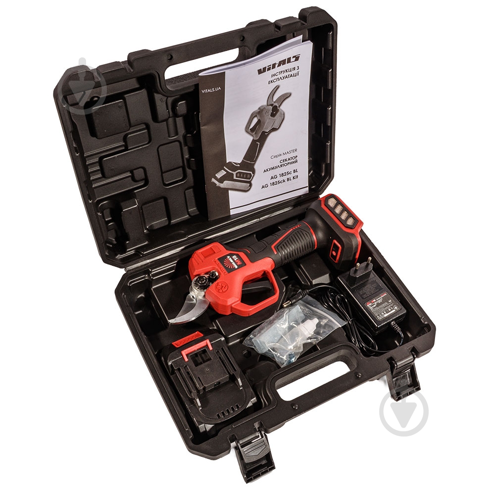Секатор аккумуляторный Vitals Master (AG 1825ck BL Kit) - фото 10 Секатор аккумуляторный Vitals Master (AG 1825ck BL Kit) - фото 10