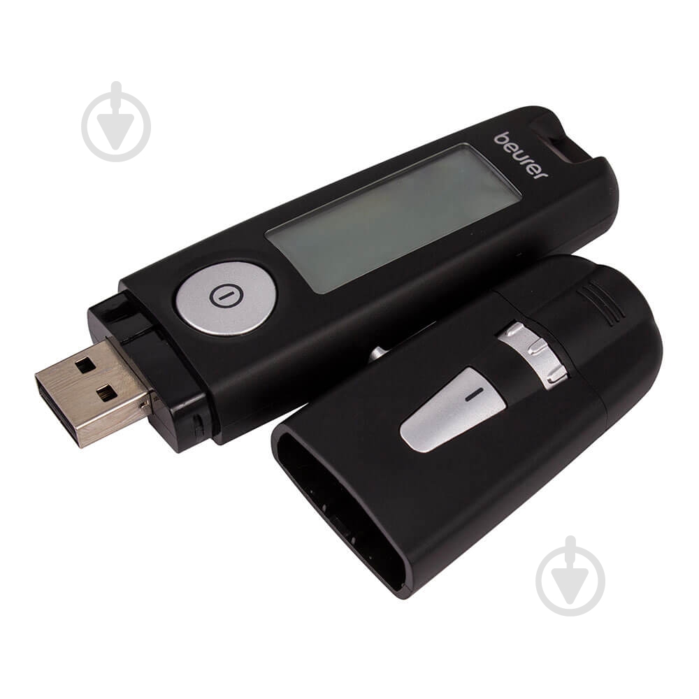 Глюкометр Beurer 3 в 1 GL 50 с USB чорний - фото 3