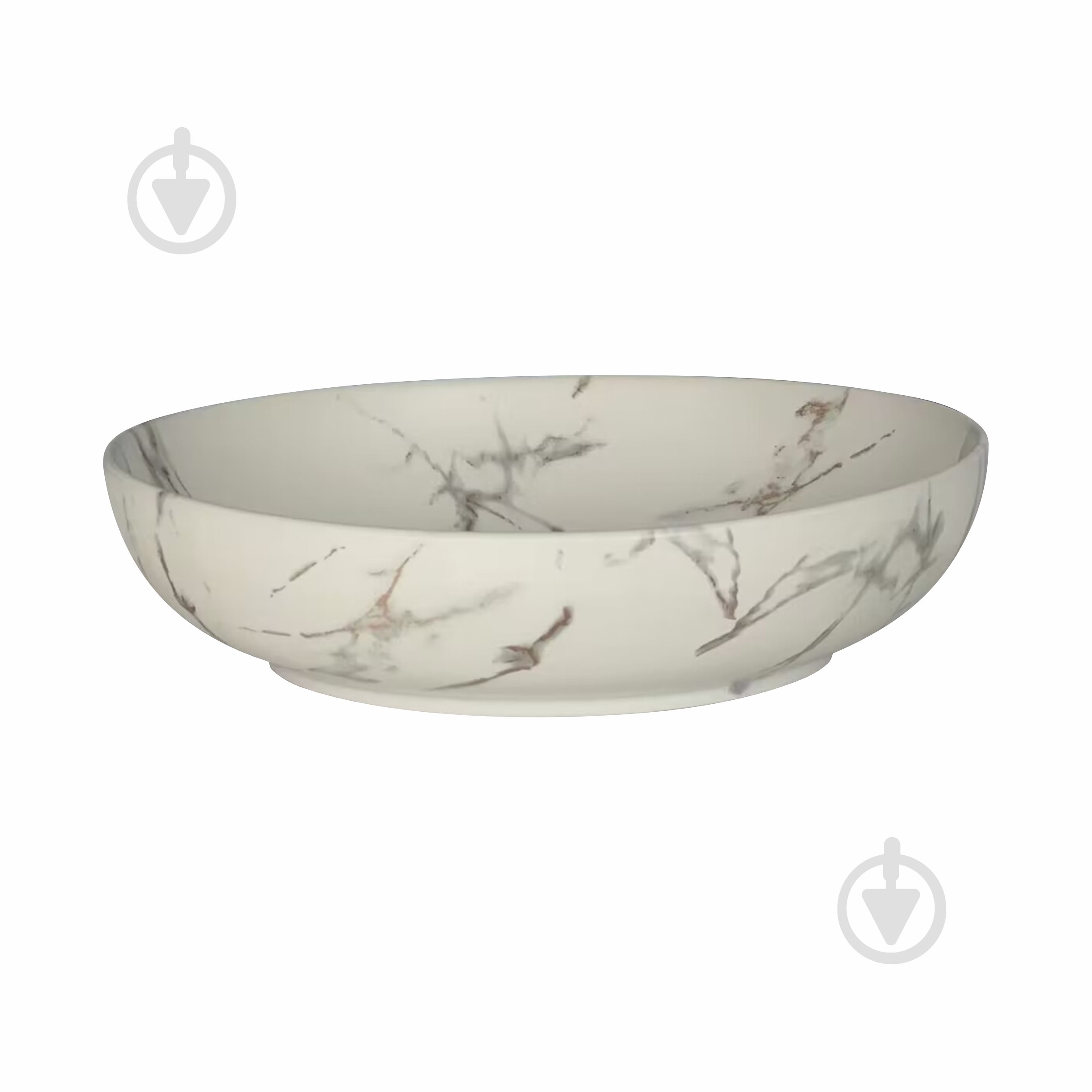 Умывальник-чаша VOLLE PIEDRA, 52*39,5*13,5 см, світлий мармур - фото 1 Умывальник-чаша VOLLE PIEDRA, 52*39,5*13,5 см, світлий мармур - фото 1