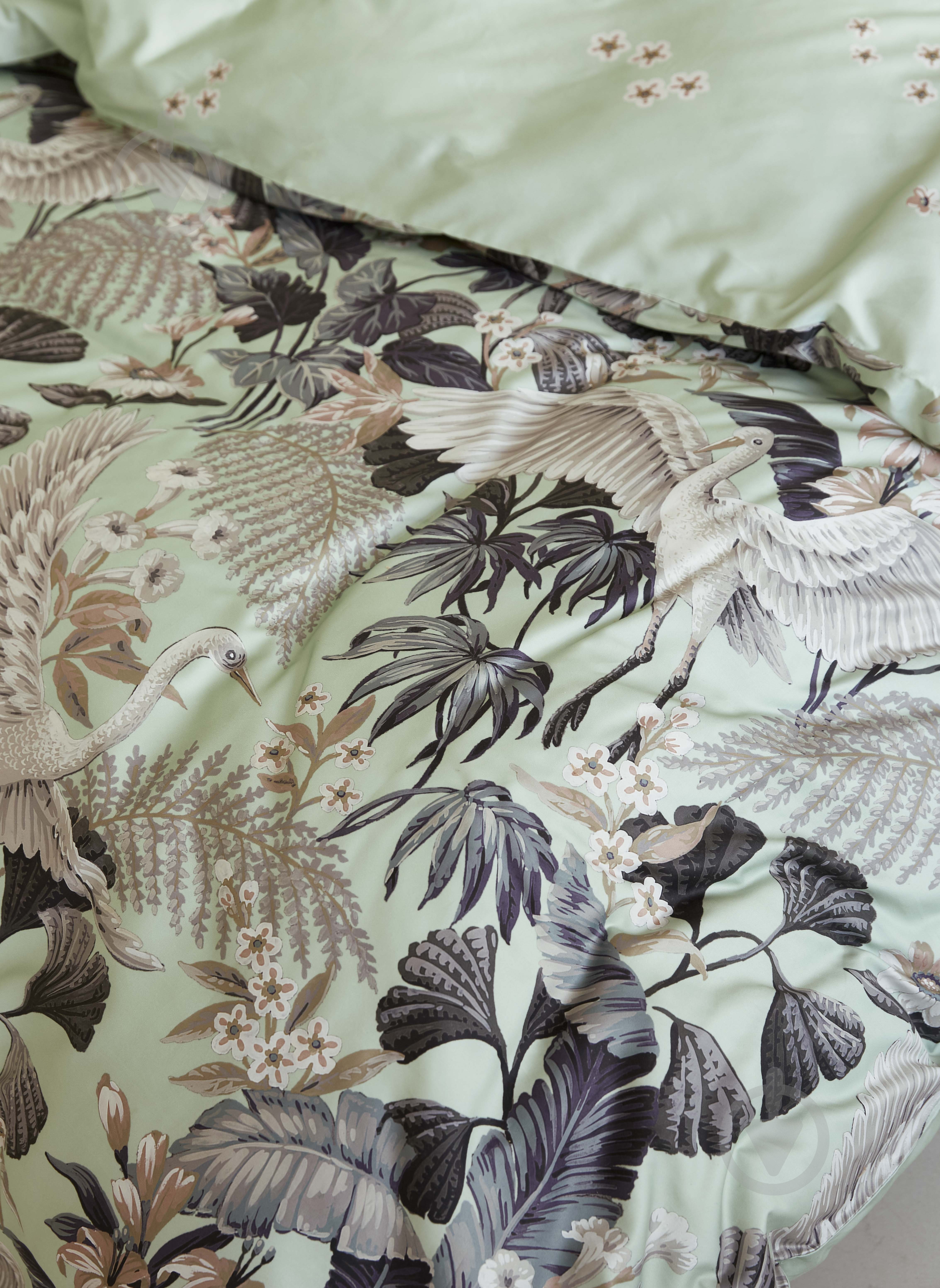 Комплект постельного белья Diem Pistache семейный разноцветный принт Essenza - фото 8