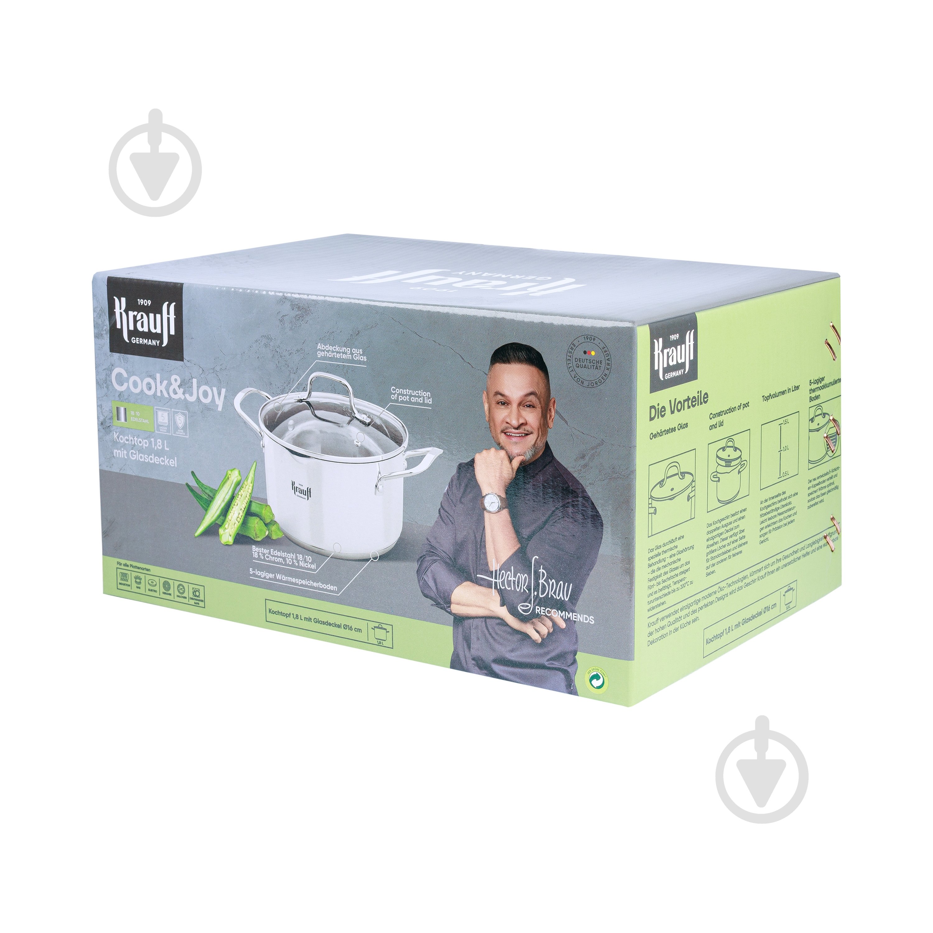 Каструля з кришкою Krauff Cook&Joy 1,8 л 26-238-116 - фото 18 Каструля з кришкою Krauff Cook&Joy 1,8 л 26-238-116 - фото 18