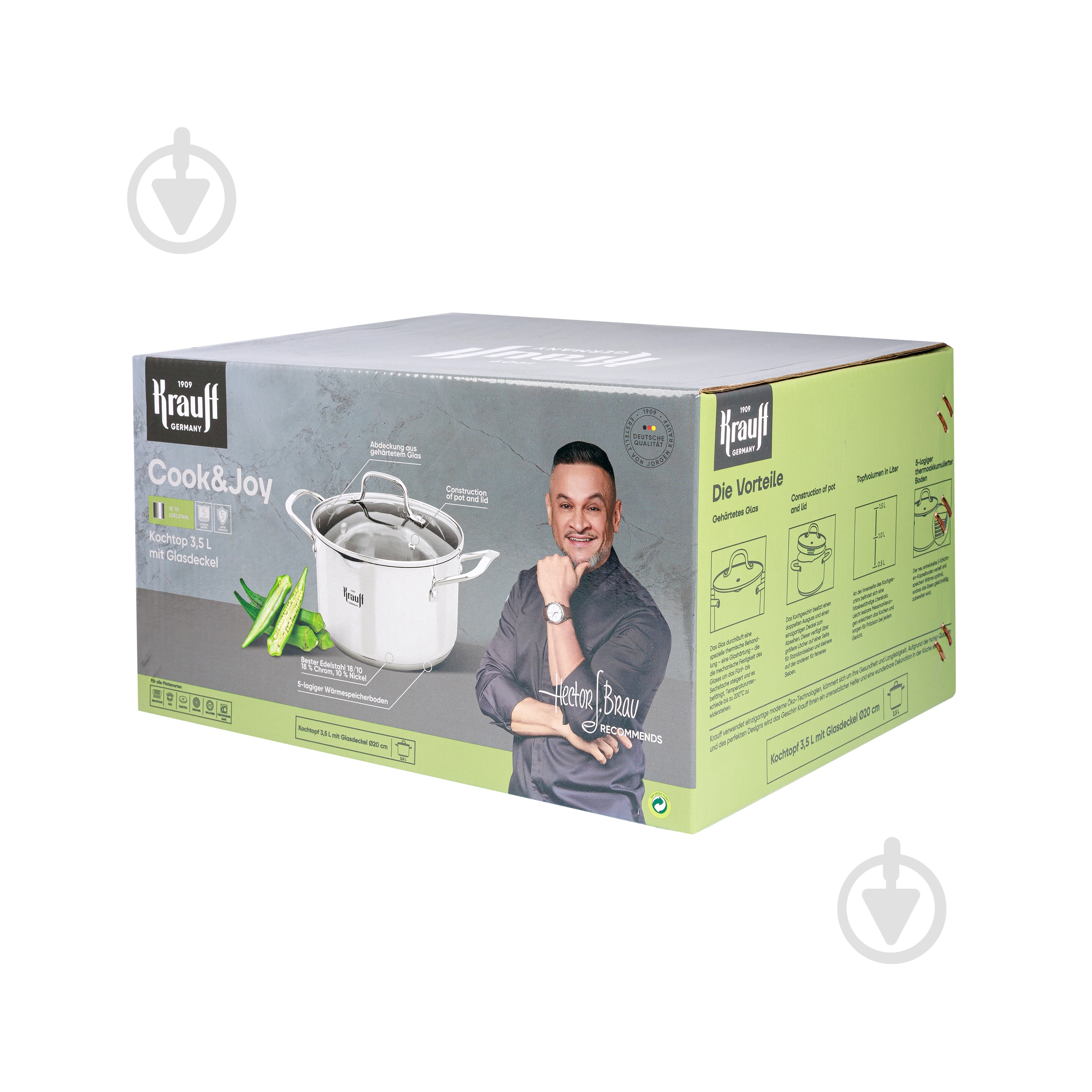 Каструля з кришкою Krauff Cook&Joy 3,5 л 26-238-118 - фото 15 Каструля з кришкою Krauff Cook&Joy 3,5 л 26-238-118 - фото 15