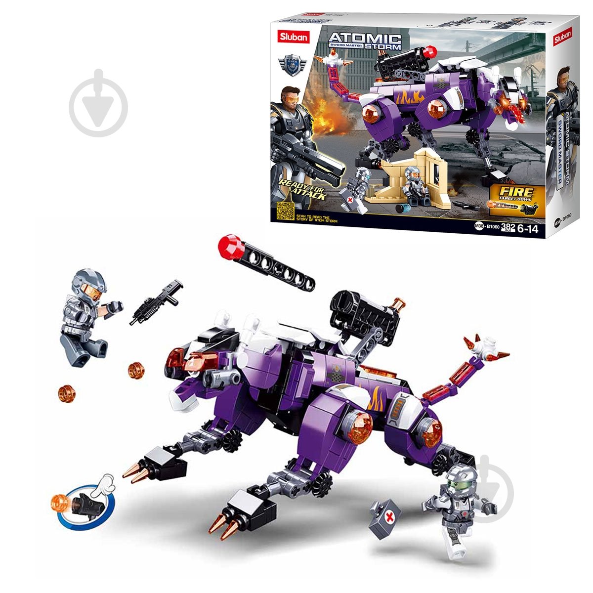 Конструктор Sluban Atomic Storm Тривожні години M38-B1060 - фото 1