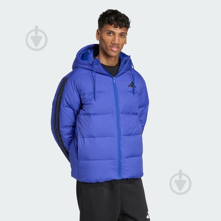 Пуховик мужской зимний Adidas ESS 3S P D HD J JW9099 р.S фиолетовый - фото 3 Пуховик мужской зимний Adidas ESS 3S P D HD J JW9099 р.S фиолетовый - фото 3