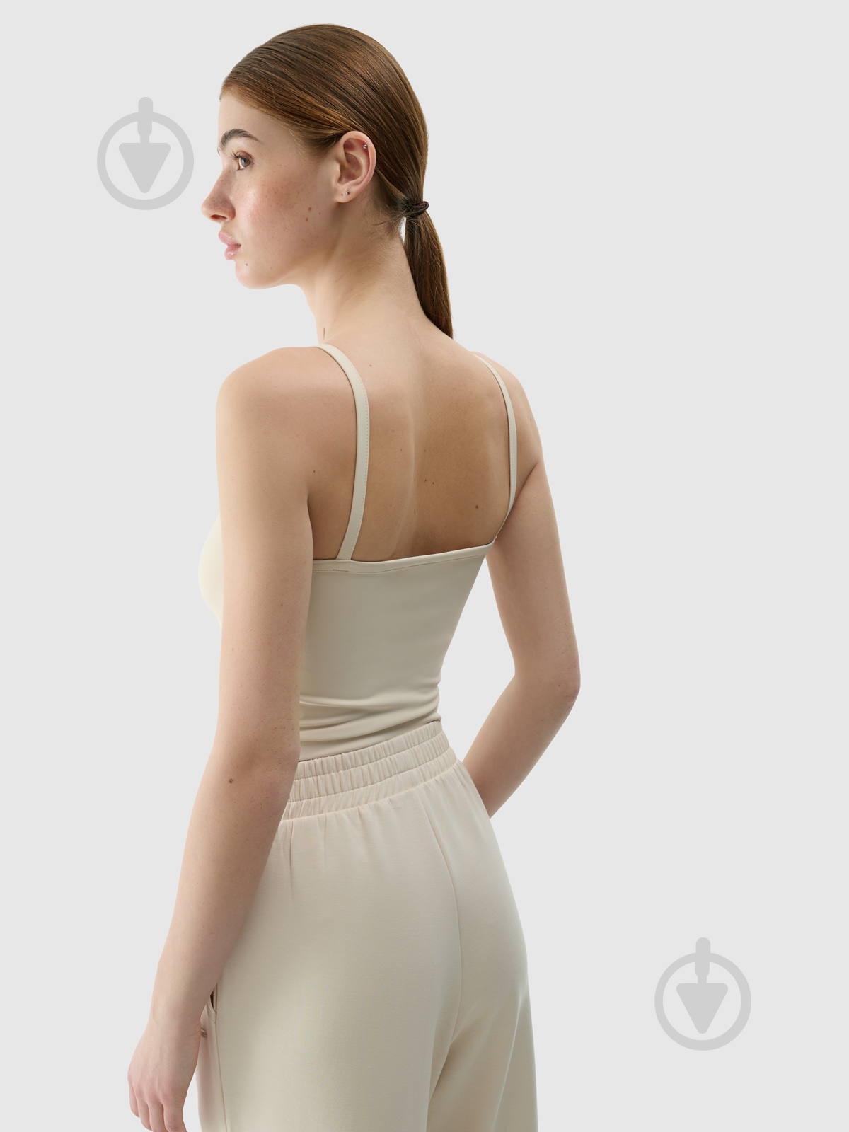 Майка 4F р.S бежевий - фото 4