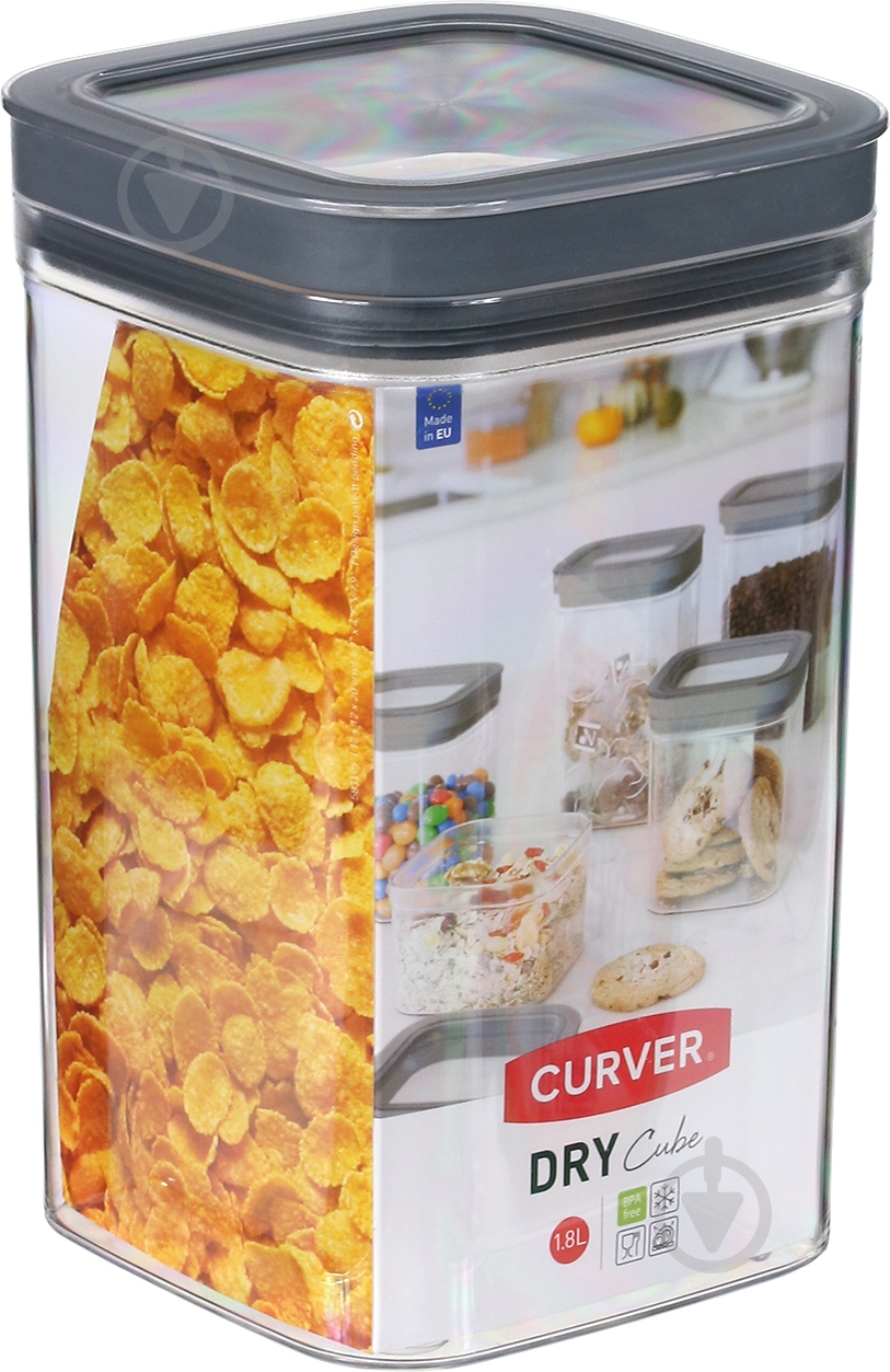 Контейнер із кришкою Curver Dry Cube 1800 мл 234001 - фото 3