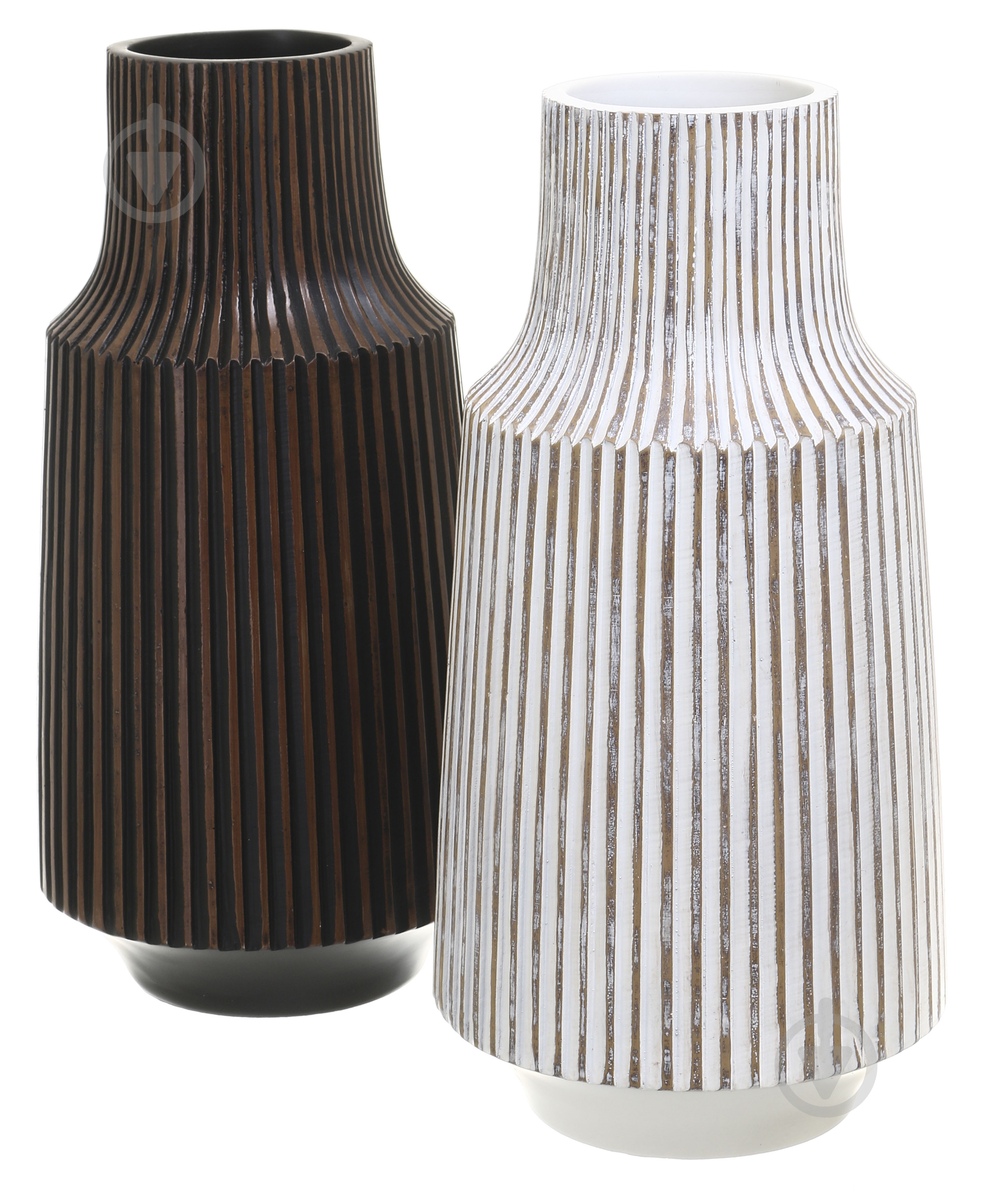 Ваза полирезиновая Design 41 см черная YZ04871BLH-1 - фото 4