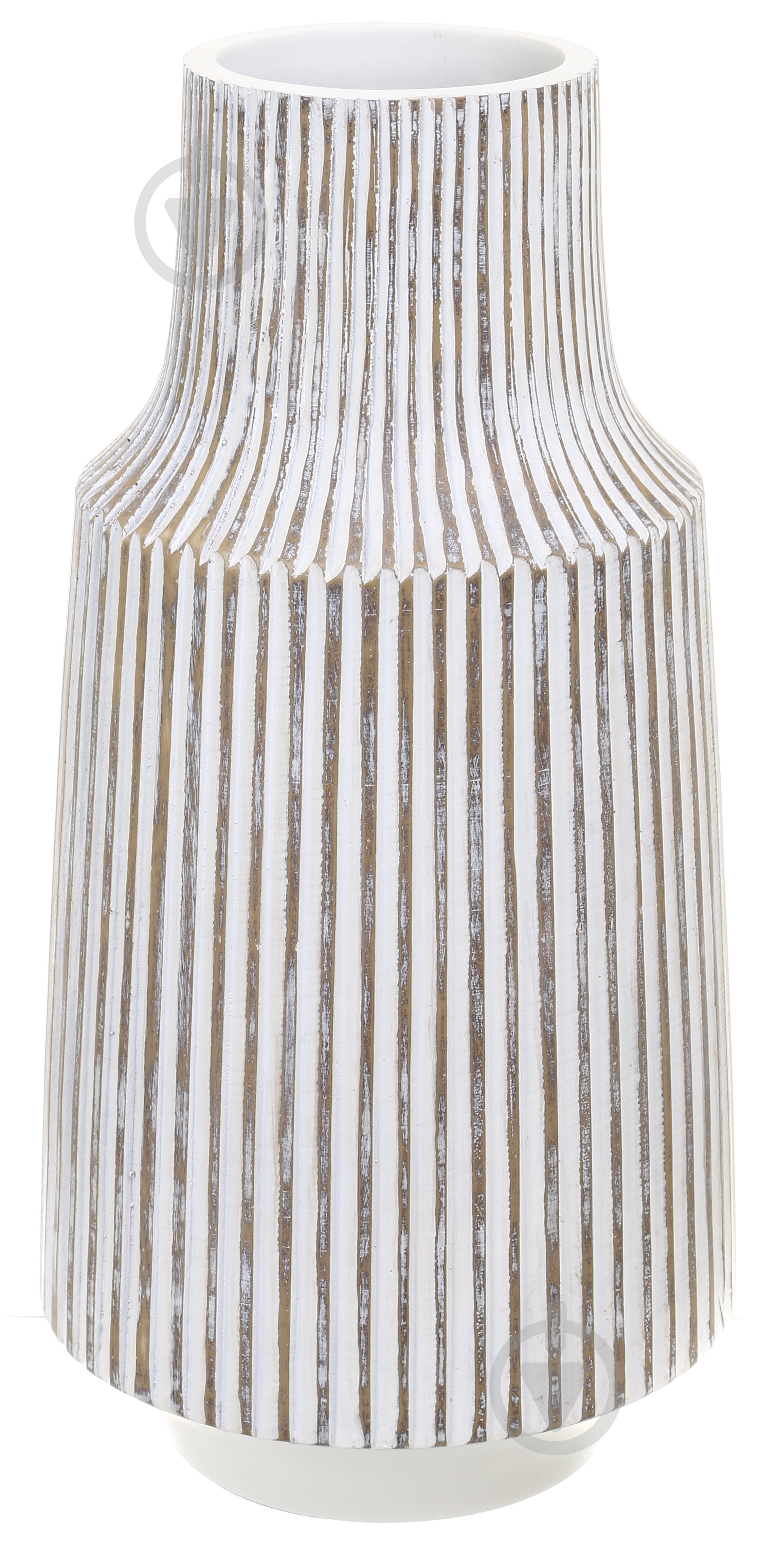 Ваза полирезиновая Design 41 см белая YZ04871W-1 - фото 1