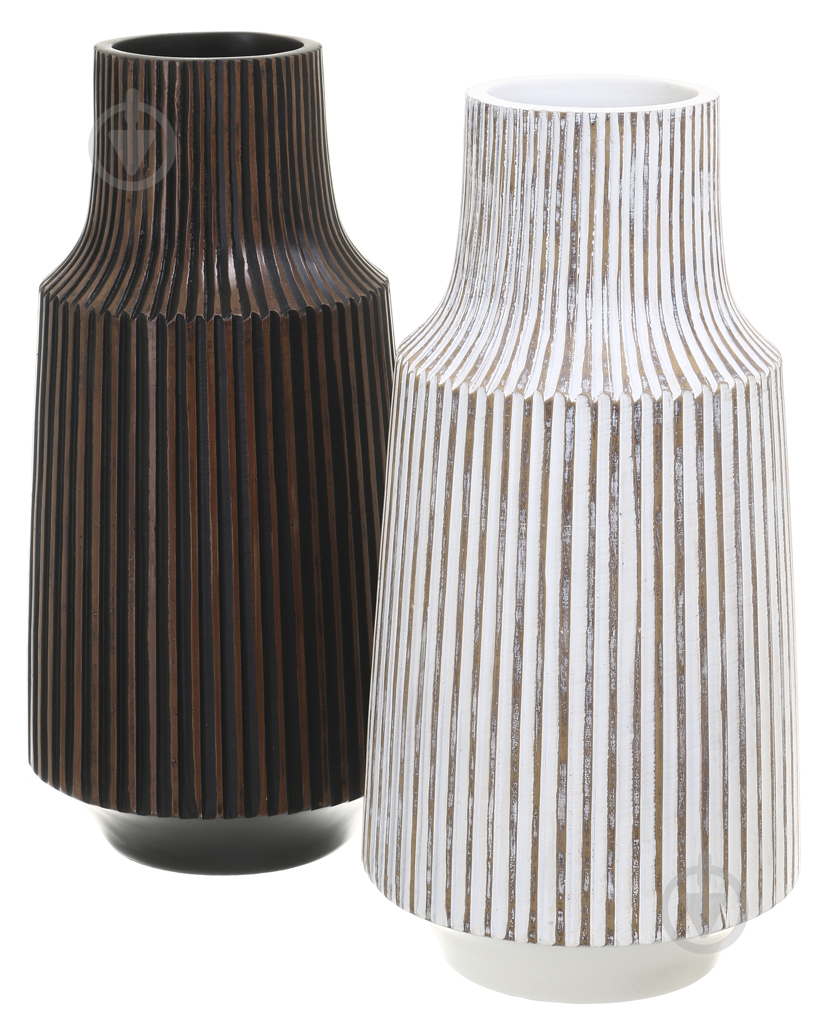 Ваза полирезиновая Design 41 см белая YZ04871W-1 - фото 4