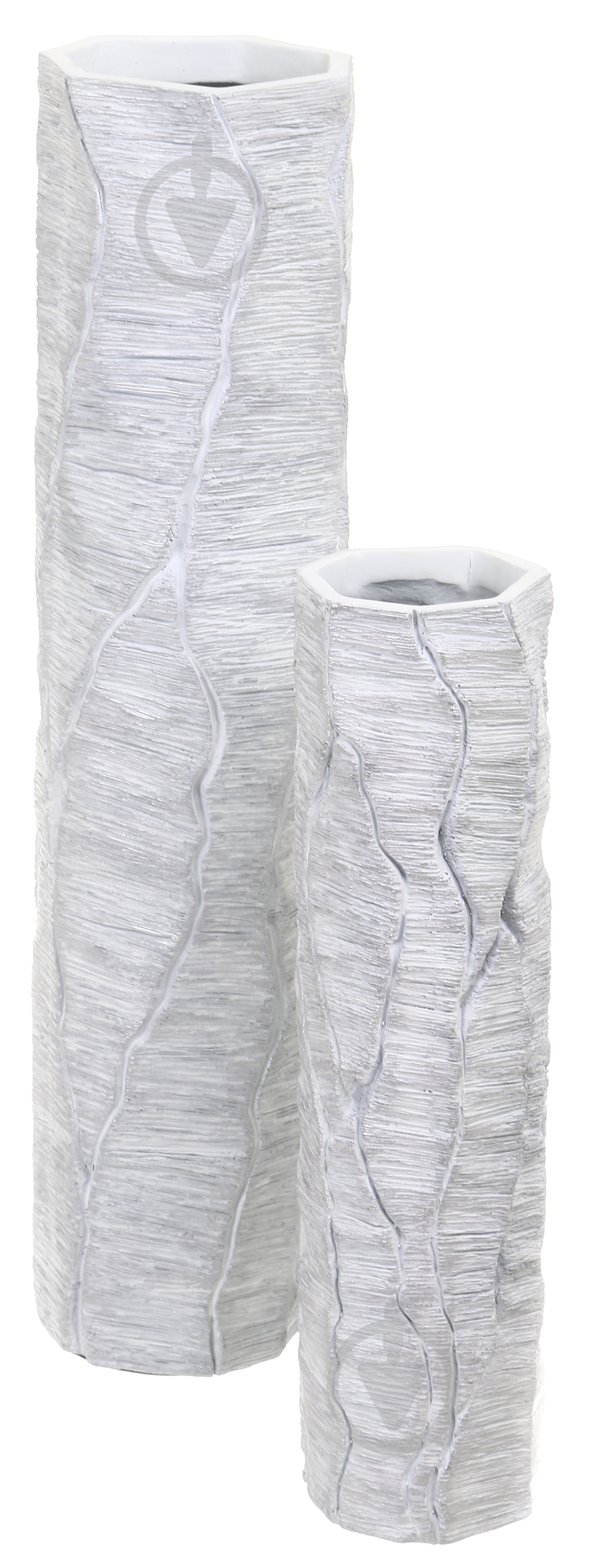 Ваза полирезиновая Stone 65,5 см белая YZ04738W-2SI - фото 3