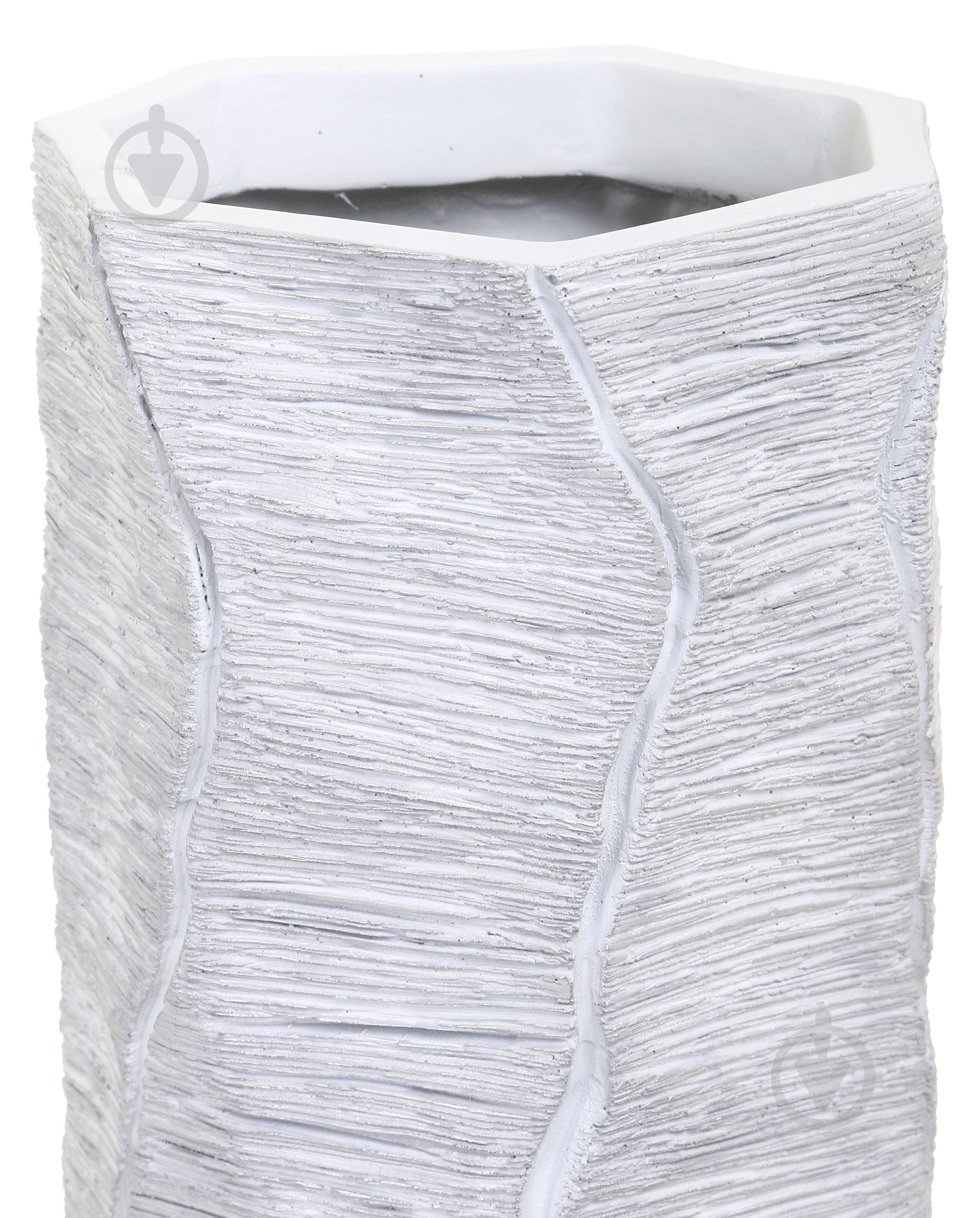 Ваза полирезиновая Stone 65,5 см белая YZ04738W-2SI - фото 4
