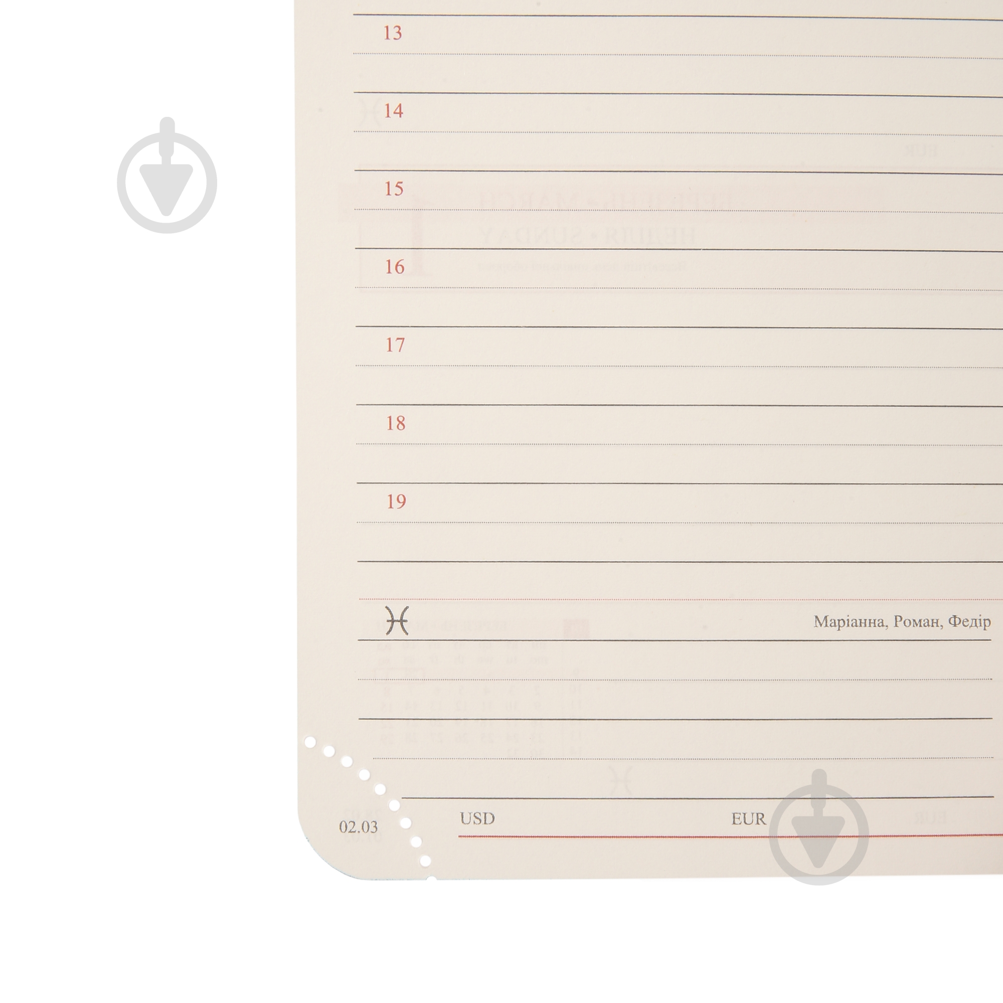 Щоденник датований Luna 352 стор. Leo Planner A5 2026 252706 чорний - фото 11
