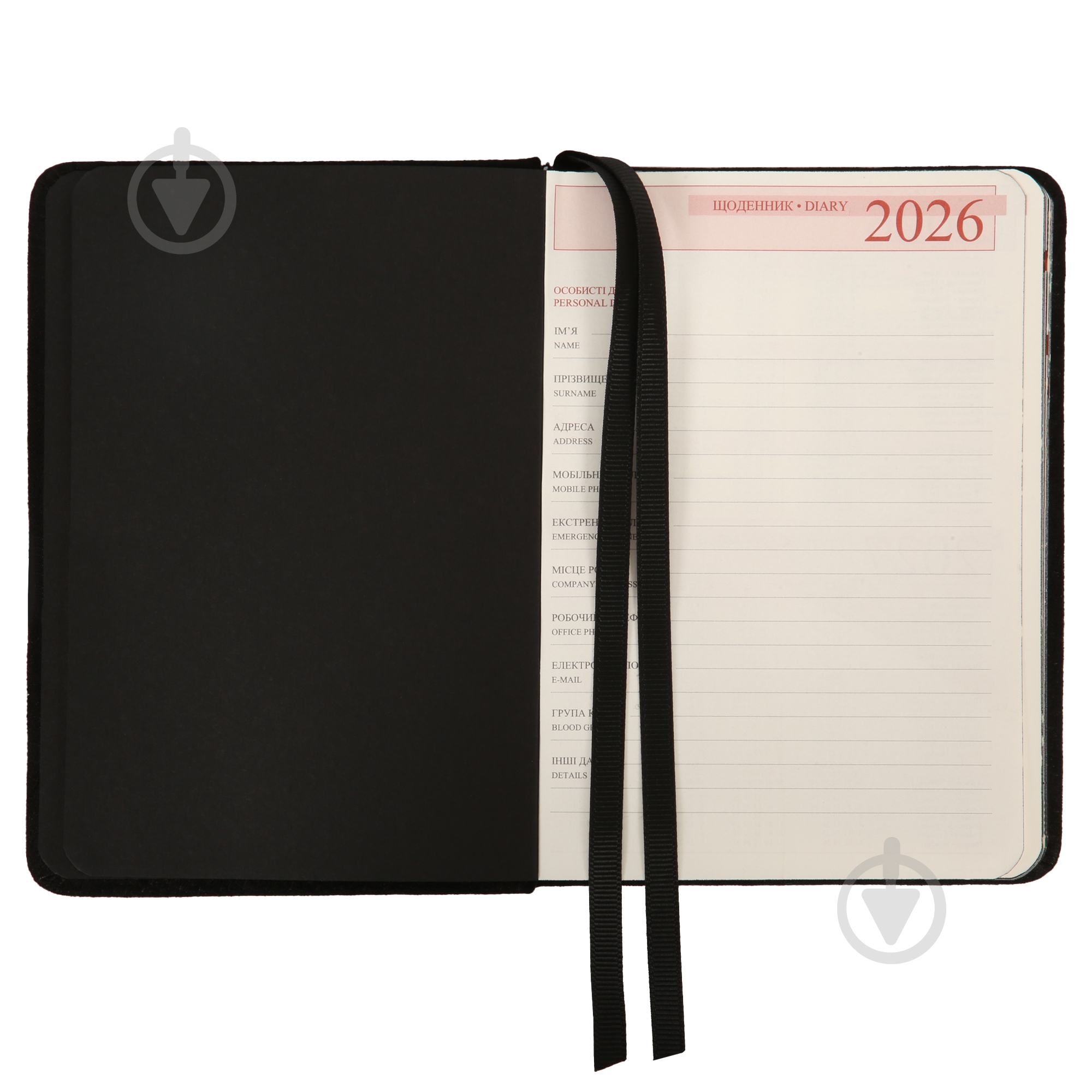 Щоденник датований Luna 352 стор. Leo Planner A5 2026 252706 чорний - фото 5