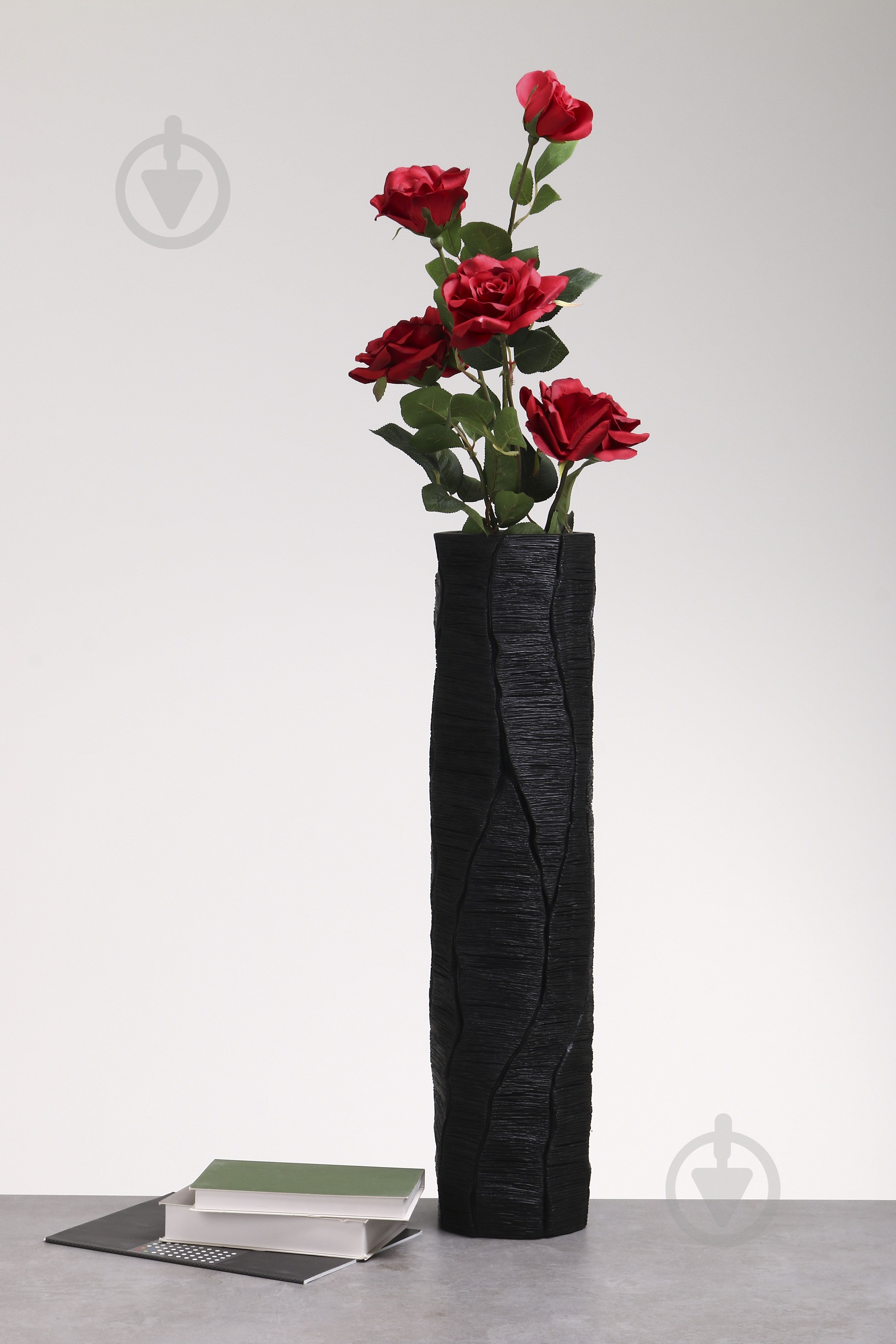 Ваза полирезиновая Stone 65,5 см черная YZ04738BL-2 - фото 5 Ваза полирезиновая Stone 65,5 см черная YZ04738BL-2 - фото 5