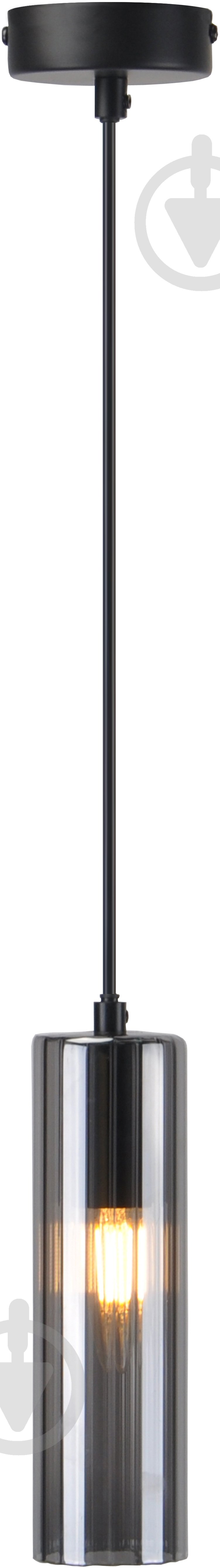 Світильник підвісний Sensio Seattle 1x40 Вт E14 чорний/димчастий ALB-P00425-SM - фото 1 Світильник підвісний Sensio Seattle 1x40 Вт E14 чорний/димчастий ALB-P00425-SM - фото 1