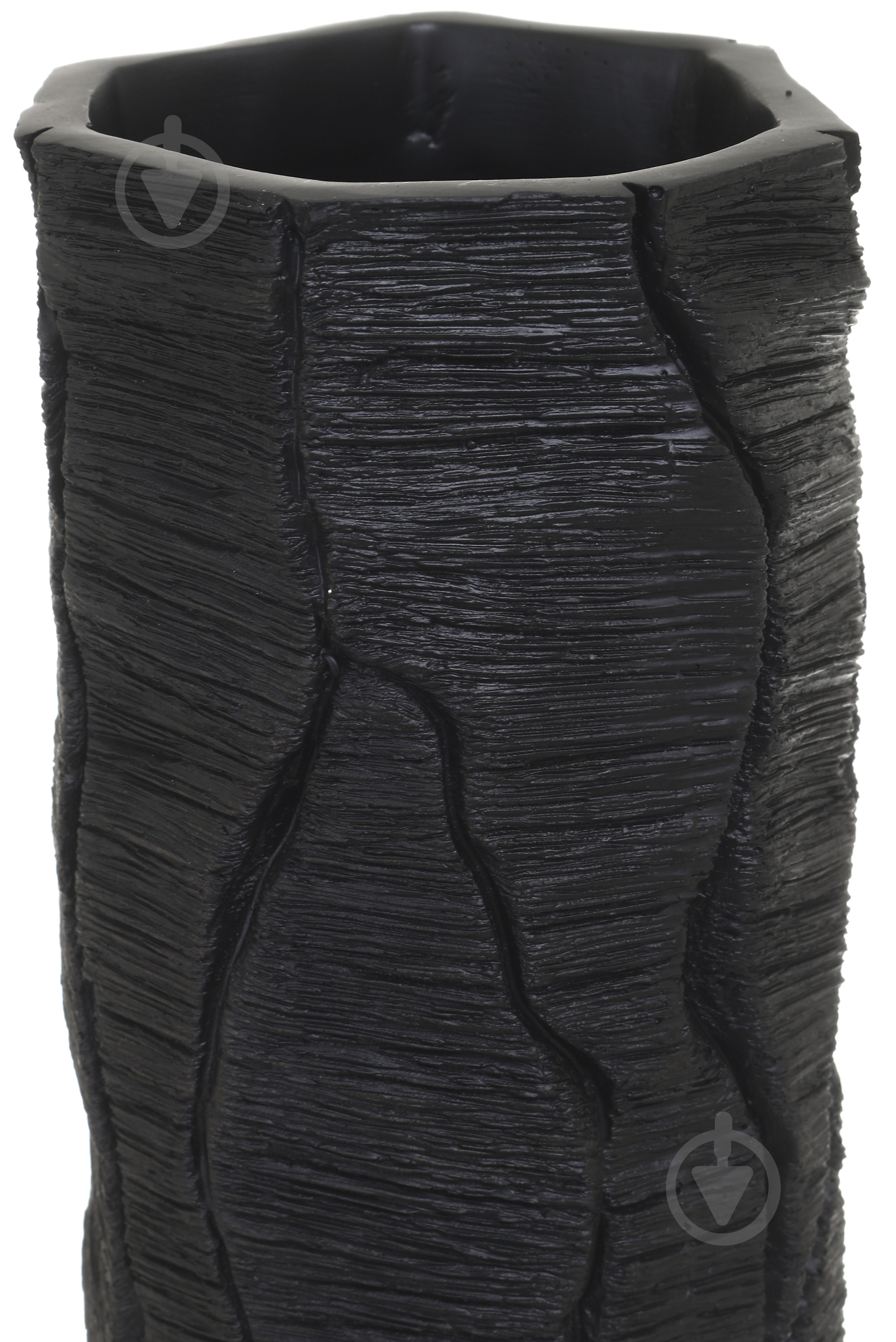 Ваза полирезиновая Stone 45,5 см черная YZ04738BL-3 - фото 3