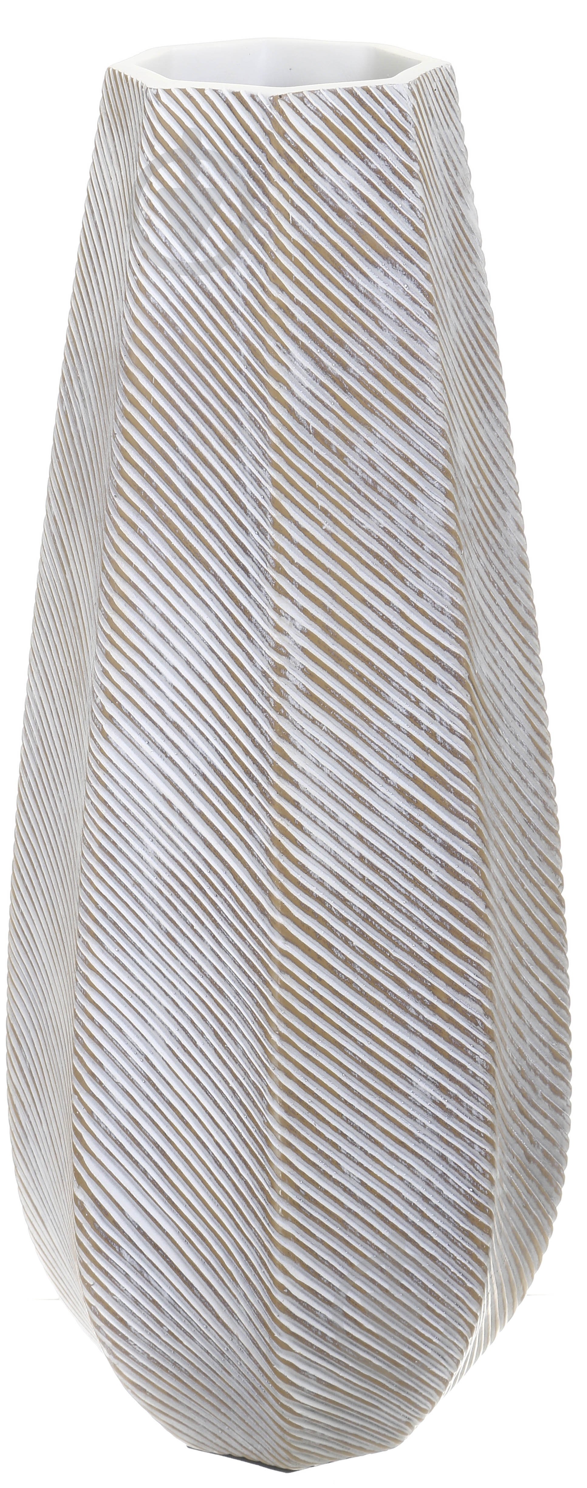 Ваза полирезиновая Light 44,5 см белая YZ04739W-2 - фото 1