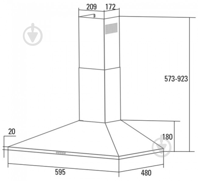 Вытяжка Cata V-6000 X (02002399) - фото 7 Вытяжка Cata V-6000 X (02002399) - фото 7