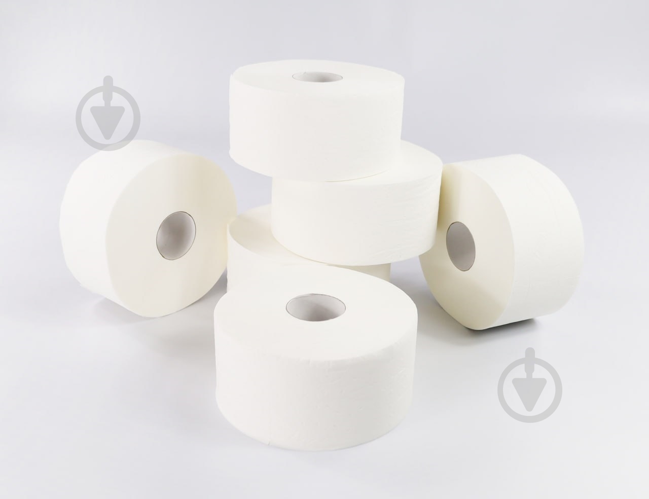 Туалетная бумага Кохавинська папірня Джамбо 120 метрів двухслойная 12 шт. - фото 1