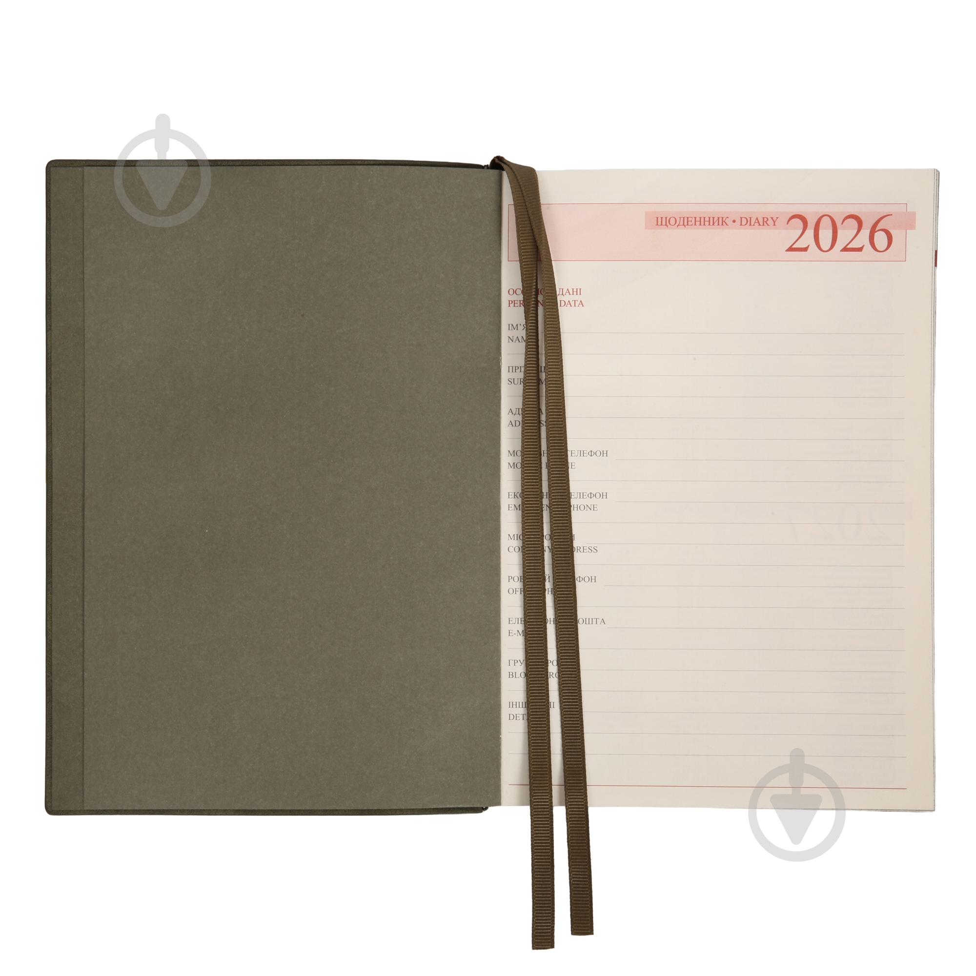 Щоденник датований Velvet 368 стор. Leo Planner A5 2026 252637 зелений - фото 4