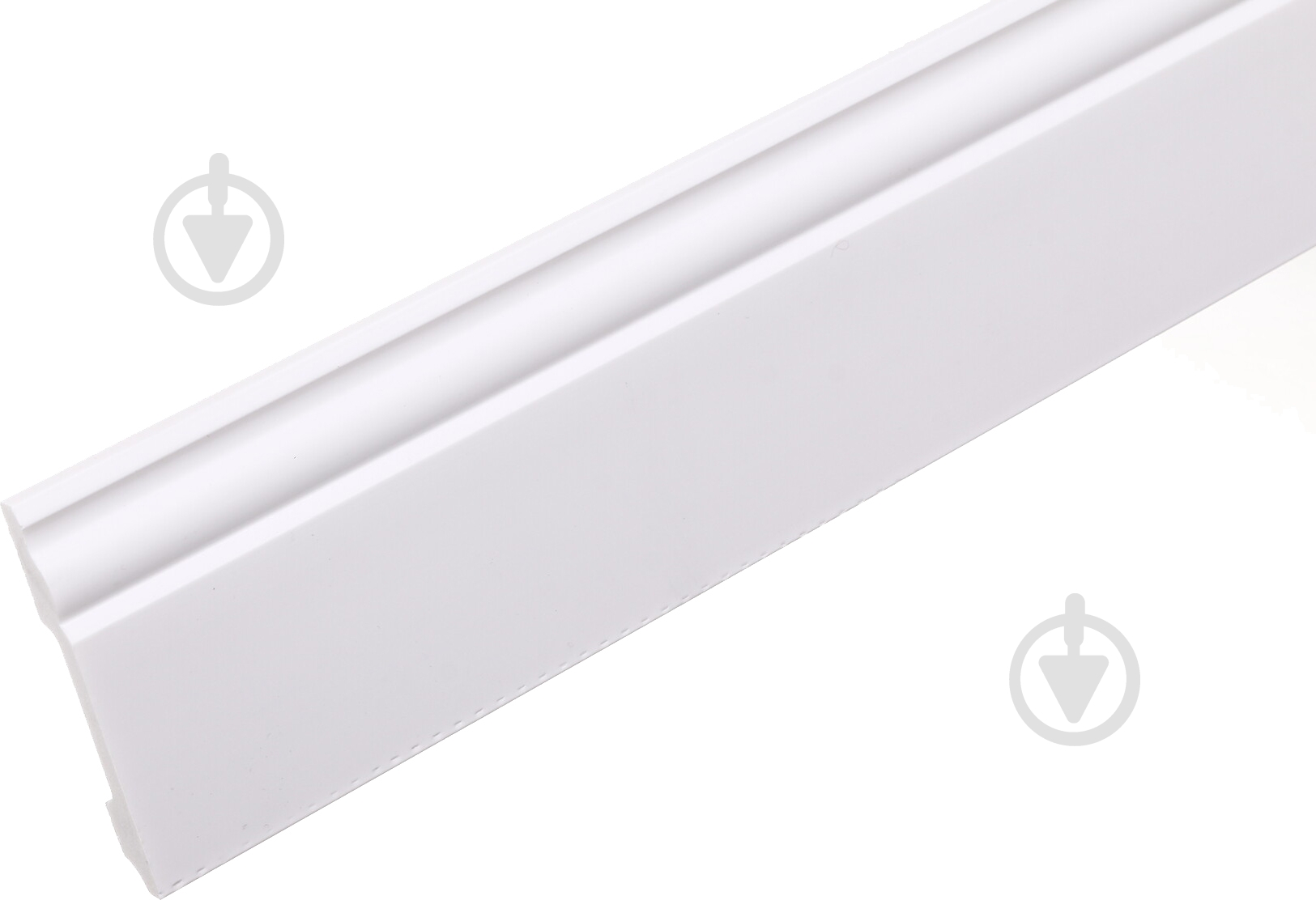 Плинтус King Floor JX113-W белый 2000x80x12 мм - фото 1